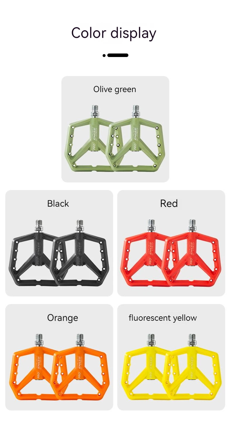 Enlee Mountainbike ultraleichtes Nylon pedal für Fahrrad pedal verbreitert ultraleichte Dichtung du Lager MTB Fahrrad pedale Zubehör – Detail 11
