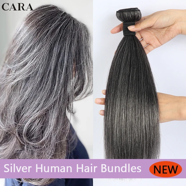 Grey hair straight best sale