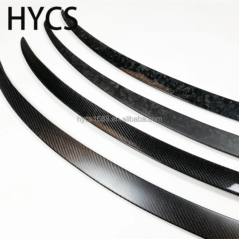 

Modification Spoiler Match For Tesla Model 3 Model Y 2017-2022 2023 Material ABS Car Accessories Tail Refit Carbon Fiber Color