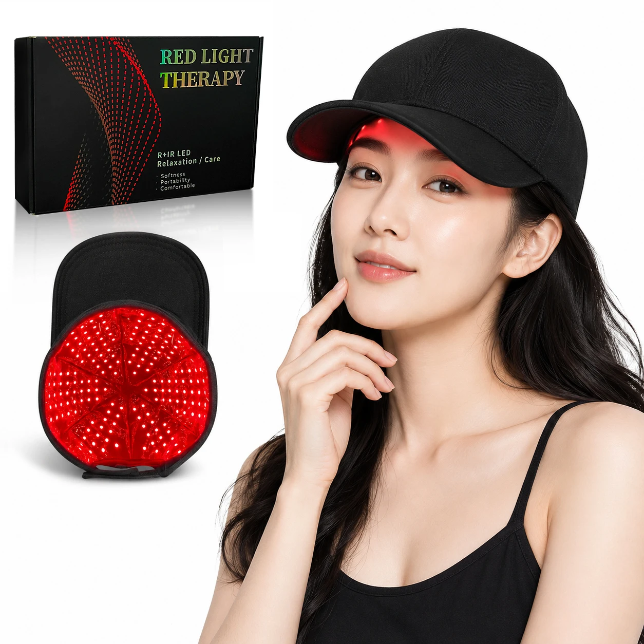 OEM/ODM Portable Hand-held LED Red Light  Cap 940nm 660nm 850nm Men Women Hair Regrowth Anti-Loss Pain Relief 1 Year