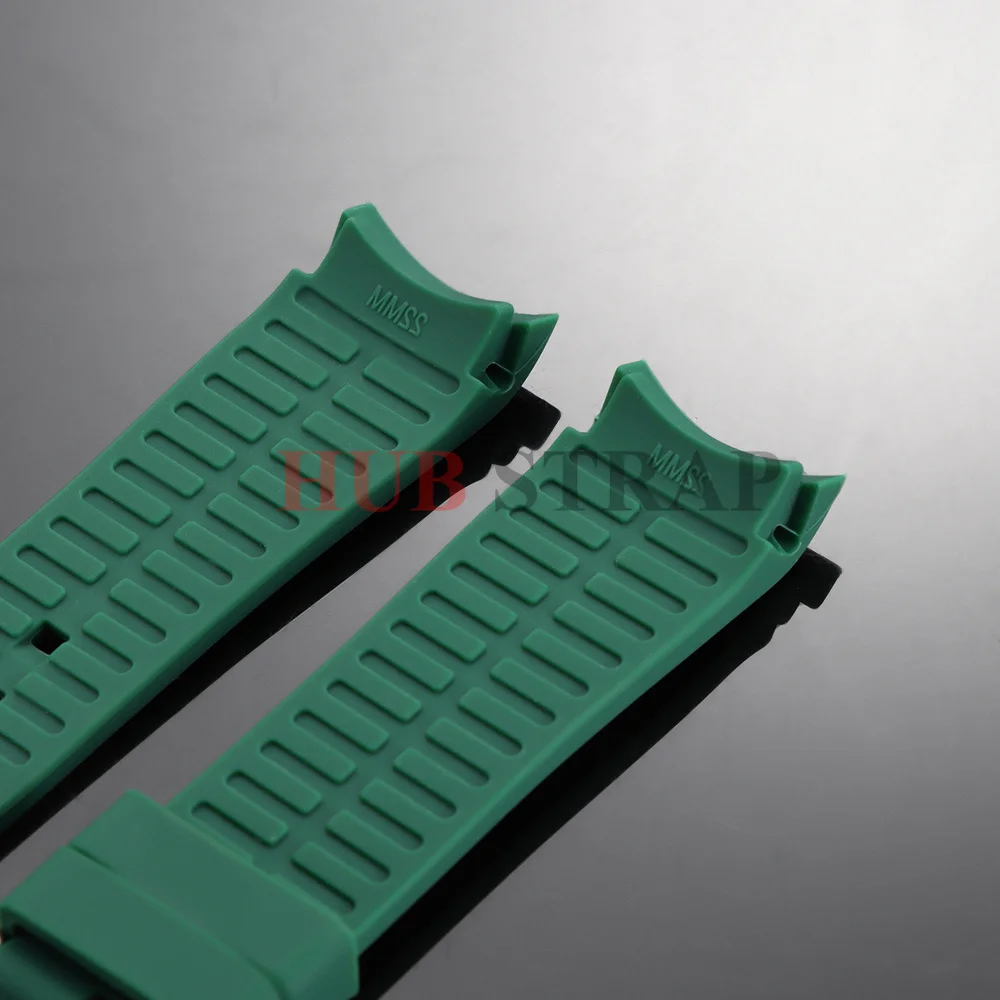 18/19/20/21/22/24mm Curved End Rubber Strap Silicone Watch Band for Seiko Waterproof Sport Bracelet for Rolex High Quality Belt