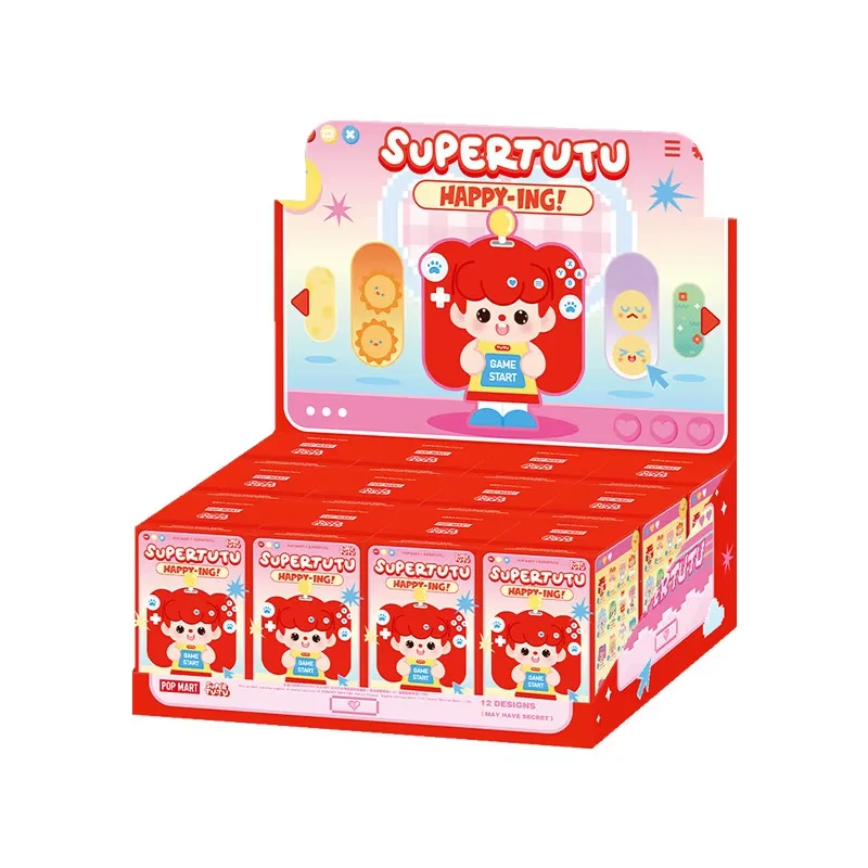 

POPMART SUPERTUTU HAPPY ING Series Mystery Box Genuine Blind Box Guess Toys Bag Anime Figure Desktop Ornaments Model Gift Girl