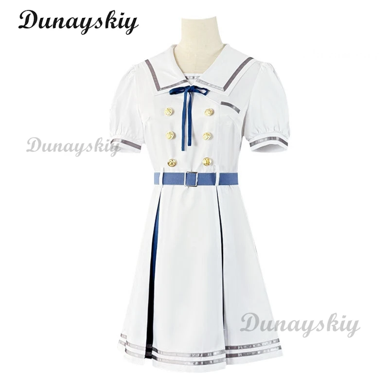 Ave Mujica はかわつむぎ コスプレ アニメ バンドリ！ コスチュームウィッグ夏 Tシャツドレス学校制服女性かわいいキャンパススーツ