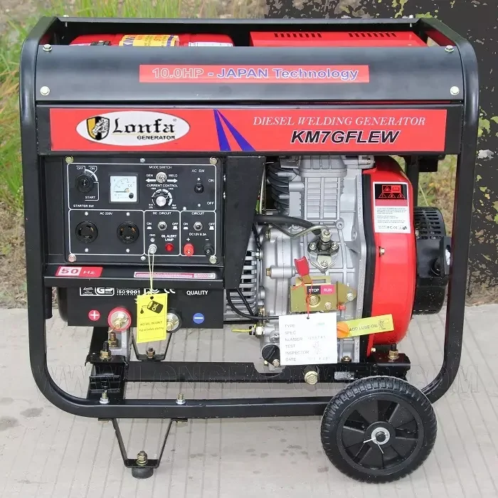 Dual Function!!! Max. 160A 180A 190A 230A  Engine 10HP Portable   Welding Generator 5KVA 5 6 KW 6KVA Welding Machine