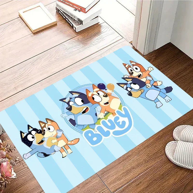 Cartoon B-Blueys Floor Mat Doormats Home Carpet Foot Mat Bathroom Absorbent Mats Anti-Slip Mats Home Decor