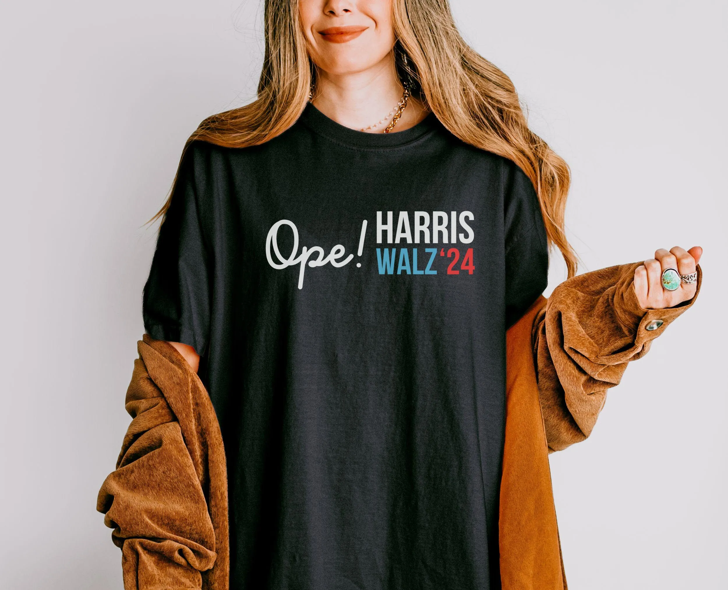 Ope Midwest For Harris Walz Comfort Colors Shirt Minnesota Kamala Election Voting T Liberal Democratic Rally