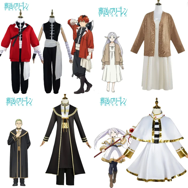 

Freeze Cosplay Costume Anime Freeze Beyond Journey's End Dress Fern Stark Sky Cheery Cosplay Costume Full Set