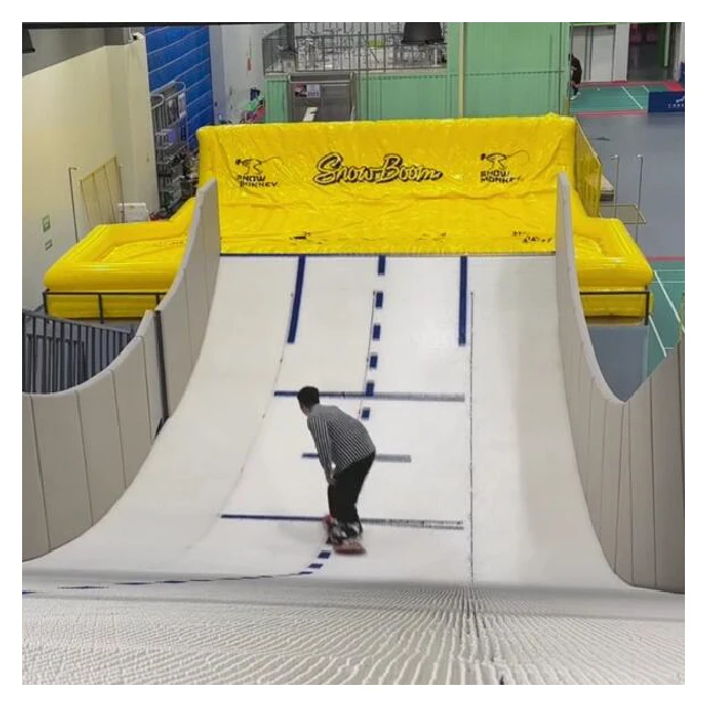 High Quality Artificial Dry Ski Snow Mat Slide Flooring Slide Dry Ski Slope Mat Indoor Snowboarding Snow Skiing Slope