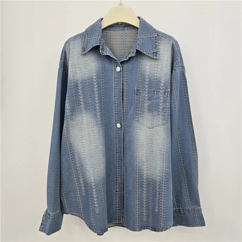 

Модная короткая куртка SuperAen для женщин, весна-осень 2026, новая модель в корейском стиле, ретро, в полоску, с длинными рукавами, повседневная рубашка