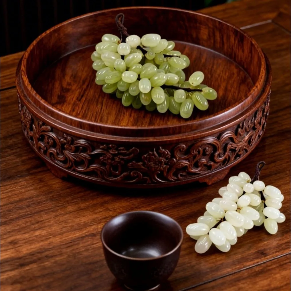 Jade handmade grape ornament living room bedroom decoration model room handicrafts