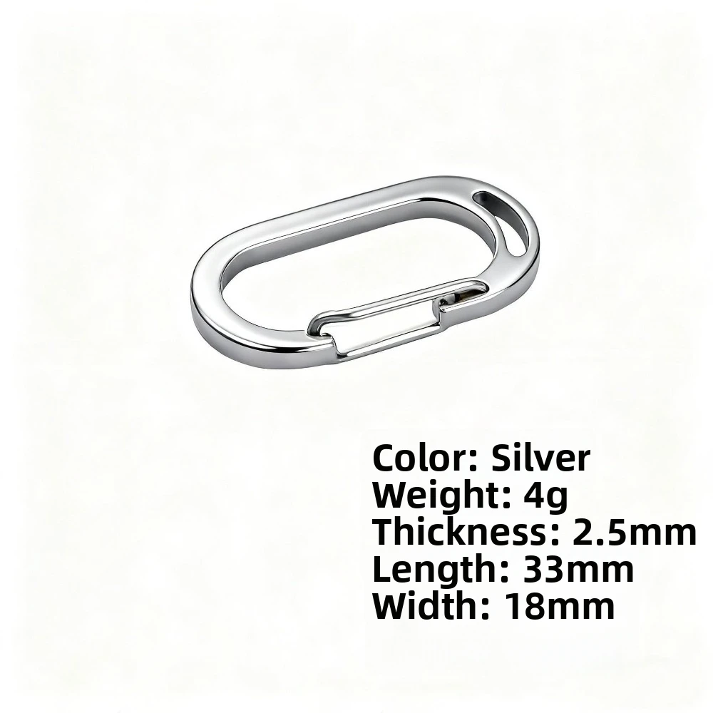 Stainless Steel Stainless Steel Carabiner Multipurpose Spring Snap Design Backpack Buckle Hook Heavy Duty Structure