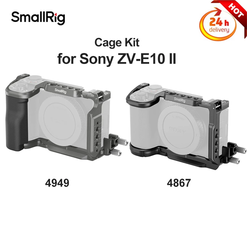 

Комплект клетки SmallRig для Sony ZV-E10 II 4867, комплект клетки HawkLock Quick Release для Sony ZV-E10 II 4949