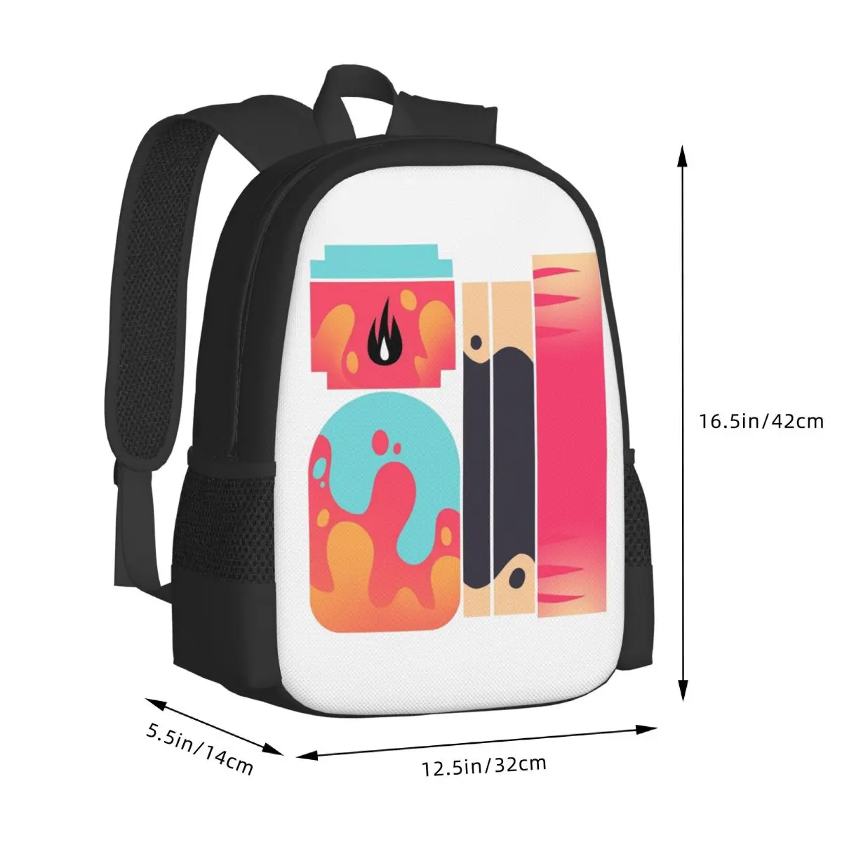 Helluva Boss - Beelzebub Student Backpack School Bag Hiking Travel Daypack for Boys Girls Fashion Bookbag Shoulder Bags