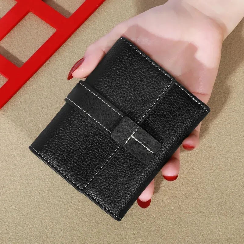 Wallet Women's Fashion Metal Accessories Short Zero Wallet Large Capacity Wallet Bag Multiple Card Position Card Bag Wallet