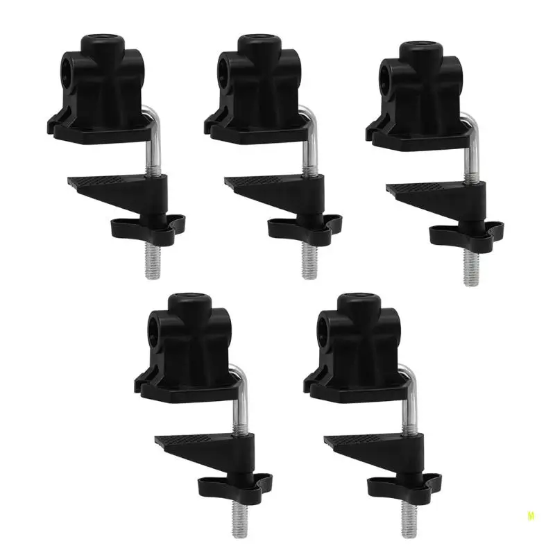 

5Pcs Replacement Desk Clamp for Swing Arm Light Desk Lamp Microphone, Mounting Table Clamp Non-Slip Desk C Clamp F19E