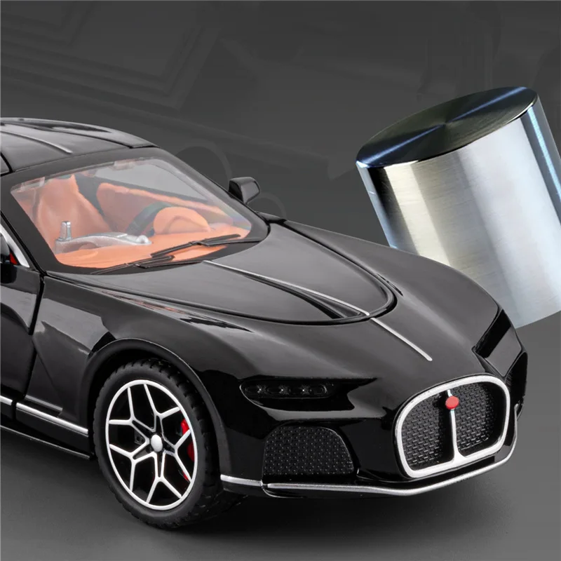 1:32 アトランティック合金スポーツカーモデルダイキャストメタルレーシング車両カーモデルサウンドとライトシミュレーションコレクション子供のおもちゃギフト