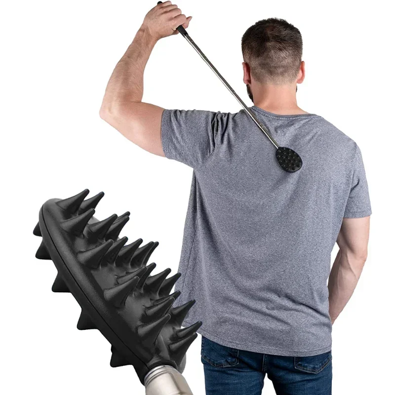 5 -IN -1 Back Scratcher Telescopic Scratching Massage Tool Back Scratcher Scraper Extendable Telescoping Itch Massage Relaxation
