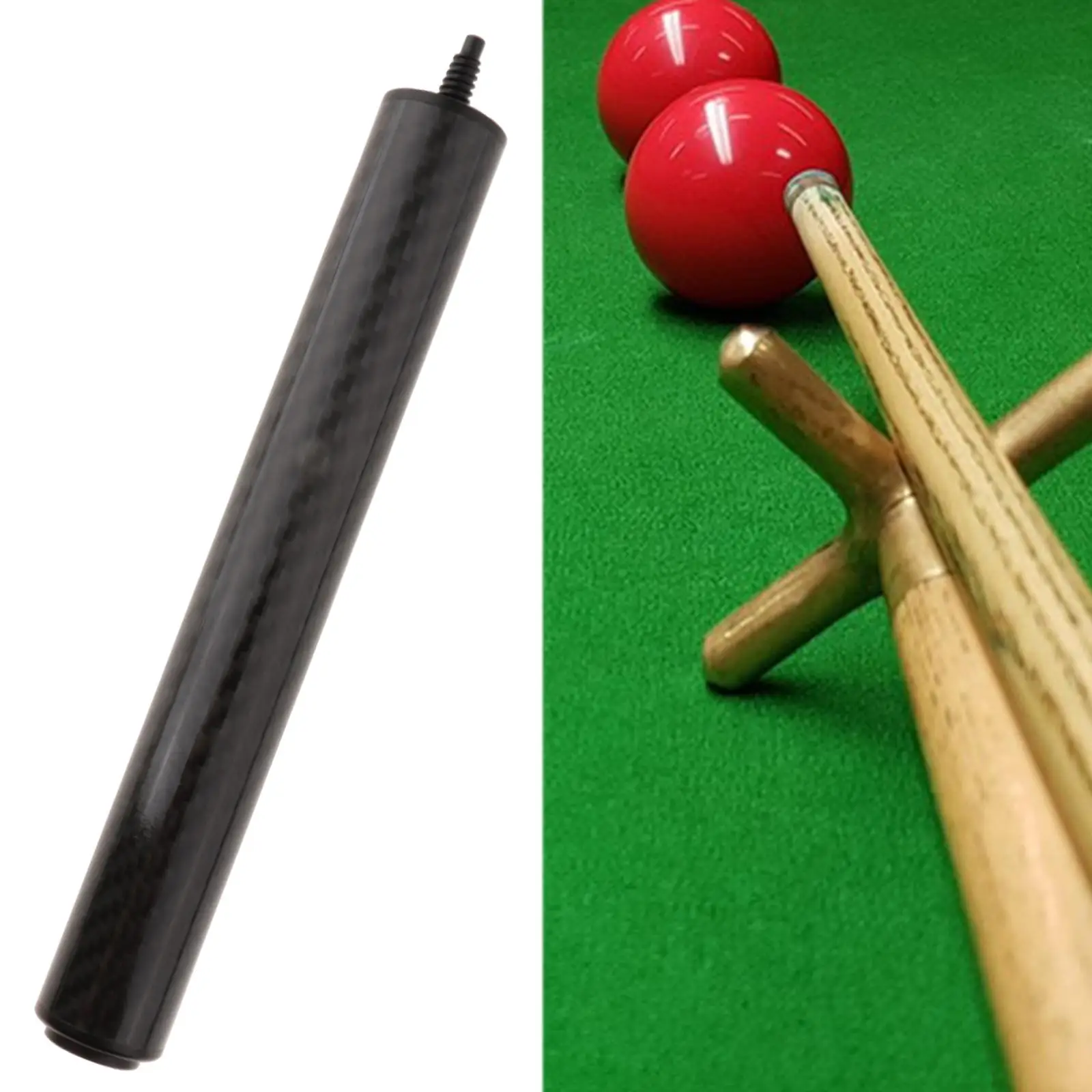 Biliar Snooker ekstensi serat karbon, aksesori bersama tongkat bilyar