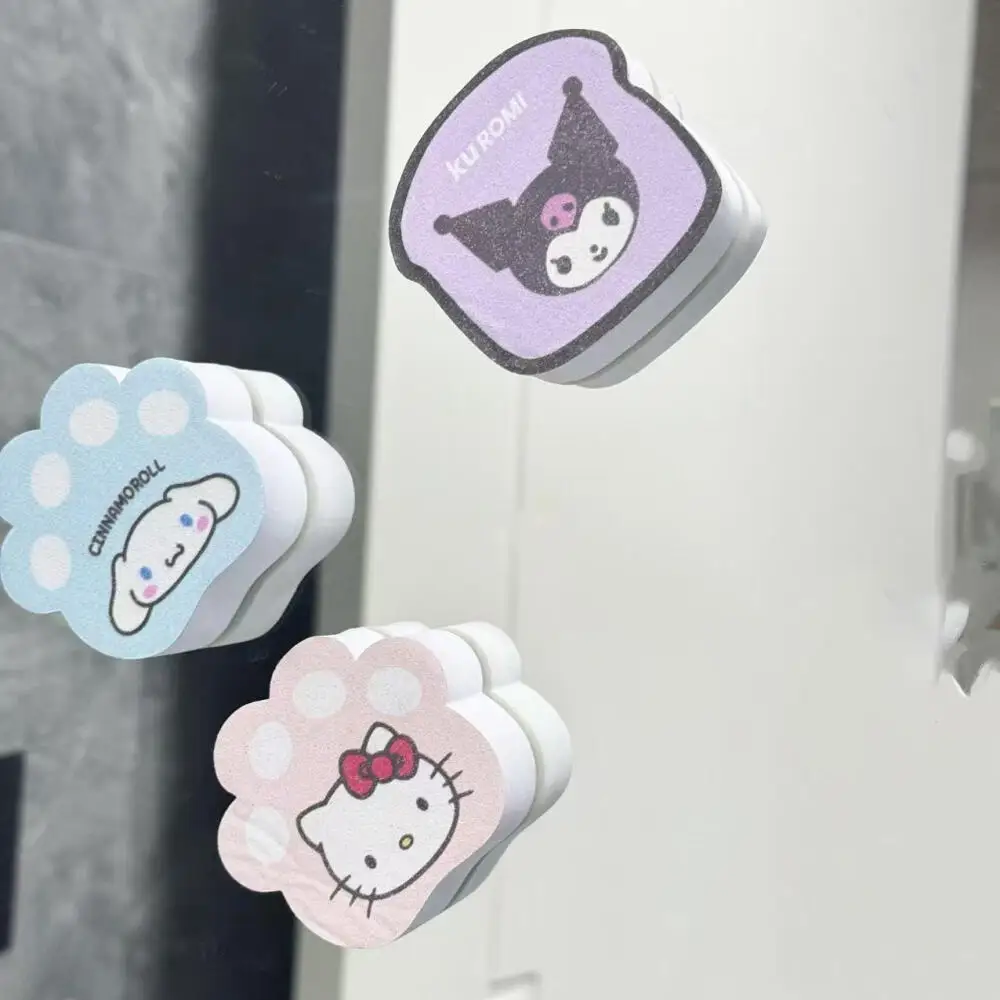 

Sanrio губка для протирки Hello Kitty Kuromi Cinnamoroll мультяшная чистящая губка кошачий коготь стекло зеркальный кран волшебная салфетка губка салфетки