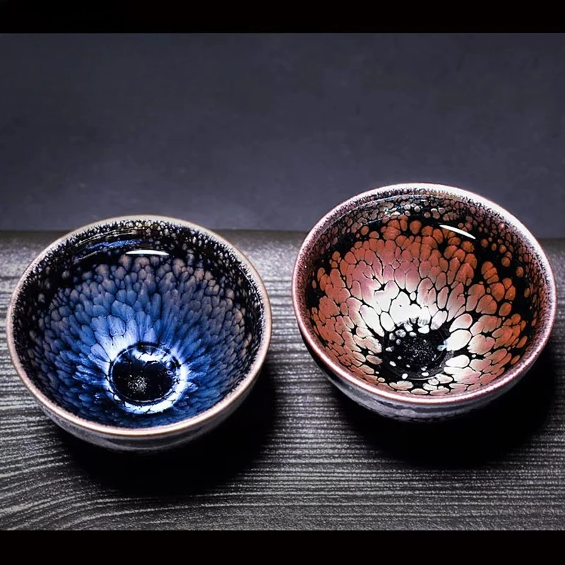 Jianzhan Shuiji-High Grade Tea Cup, Single Cup, Colored Gold, Yao, Transformed Tianmu Zhan Raw Mineral, Iron Body, Ceramic Cup
