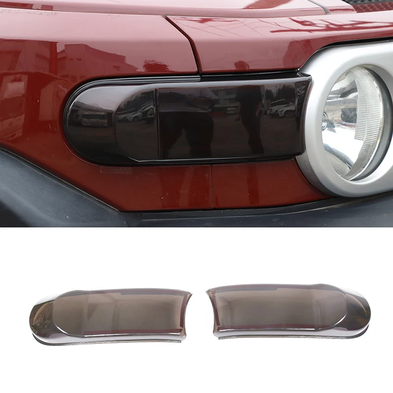 

Fit for Toyota FJ Cruiser 2007-2021 Smoked Black Front Fog Light Lamp Frame Decoration Cover Trim Car Styling Accessories