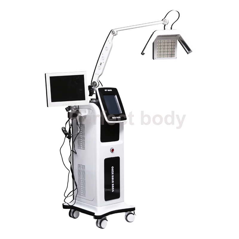 

Professional 650nm Diode Laser Hair Growth Machine Hair Loss Treatment Bio Stimulate Hair Restoration Scalp Treatment Detection