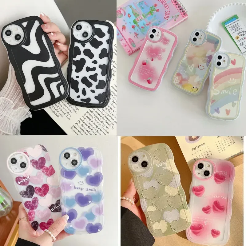 Heart Clear Phone Case for Xiaomi 11 Lite 5G NE 11T Pro 12T POCO X5 Pro X3 GT X4 NFC F4 M3 Redmi 12C Note 12 Wave Soft TPU Cover