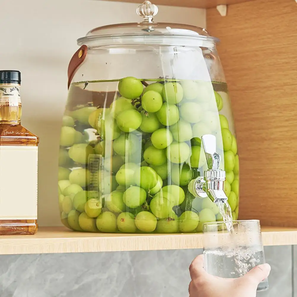 Hervidor de agua fría de gran capacidad de 3/5L con grifo, refrigerador, bebidas, cubo para té de frutas, botella de agua multifunción para el hogar