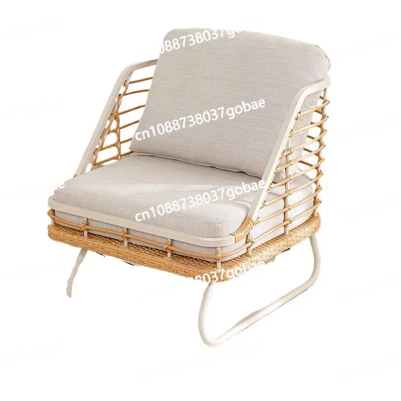 

Sofa chair rattan single light luxury leisure