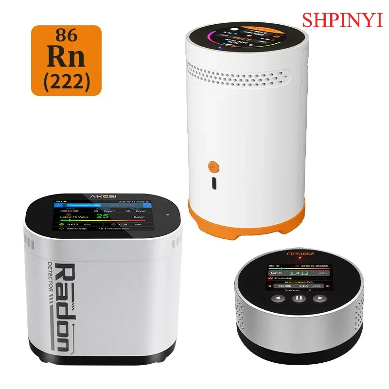 Radon-Detektor mit Touchscreen, gepulster Alarm, Sensor, Luftqualitätsmonitor, Gasdetektoren, intelligente Ionisierungskammer, Halbleiter