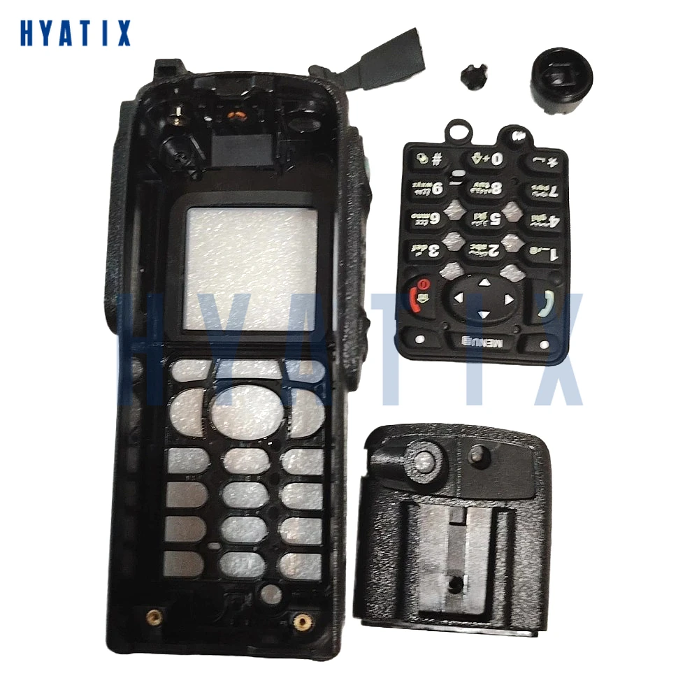 Front Housing Case with Keypad Knob for MTP850S Two Way Radio Repair Walkie Talkie Replacement Accessories