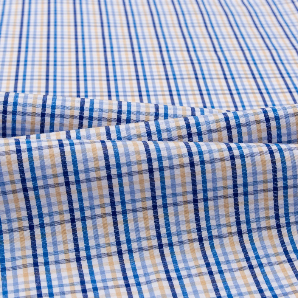 Camisa de vestir de manga larga sin arrugas de algodón 100% de lujo para hombre informal de negocios con diseños a cuadros y rayas corte Regular