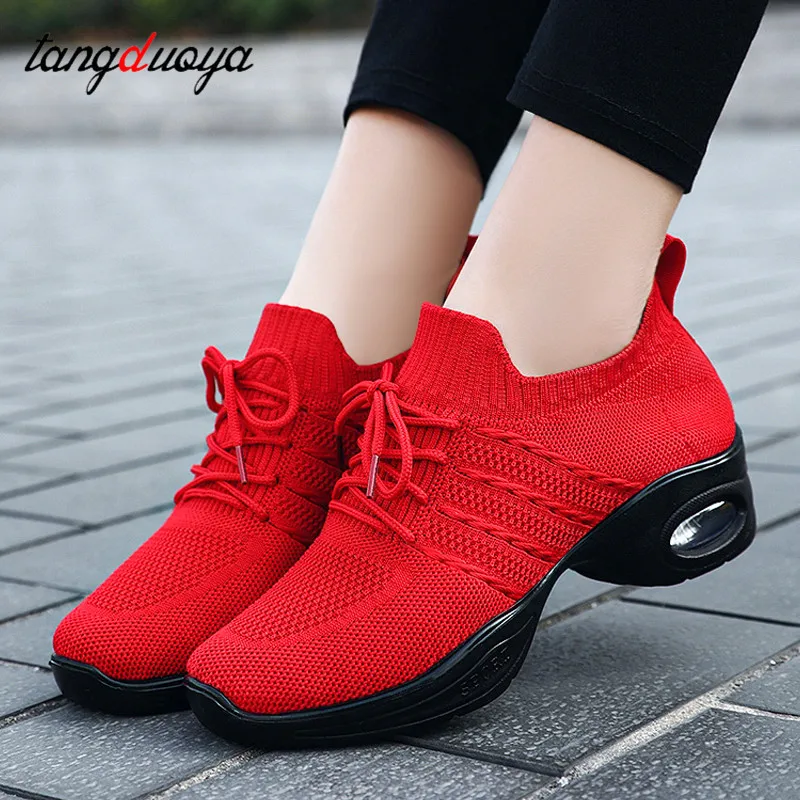 Dance shoes women modern jazz mesh dancing shoes for women salsa latin outdoor sports shoes Training Tango Dance Sneakers