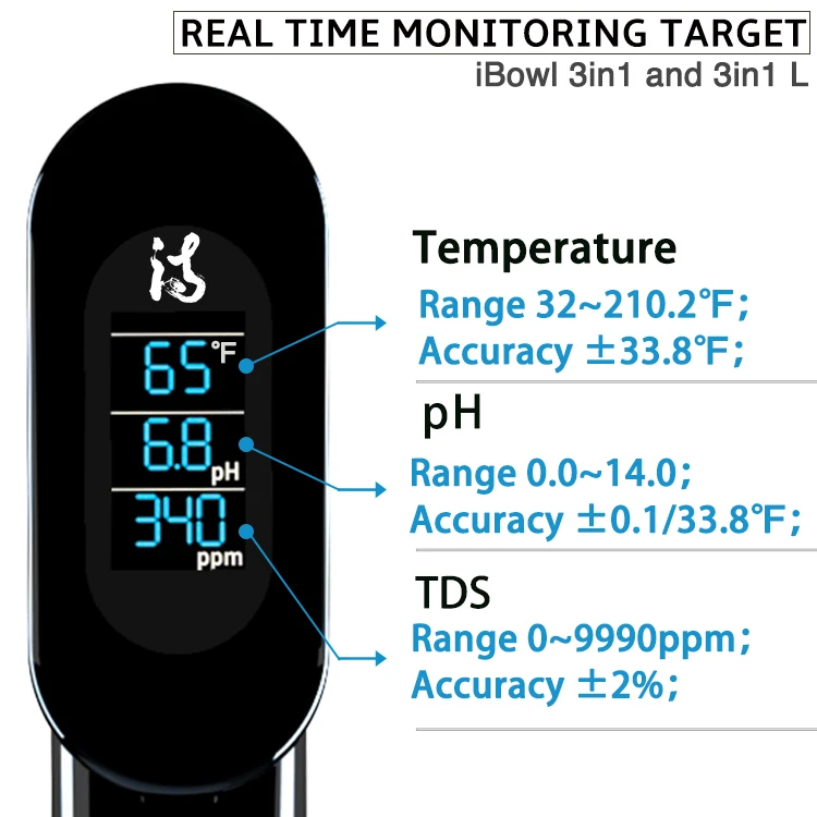 Digital Thermometer Hygrometer Fish Tank Water Marine Aquarium PH meter TDS Tester