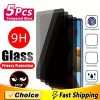 5Pcs Anti Glare Tempered Glass Screen Full Screen Coverage Suitable For Xiaomo Redmi K30i(5G) K40s K40Pro K50Pro K60e Phone Film