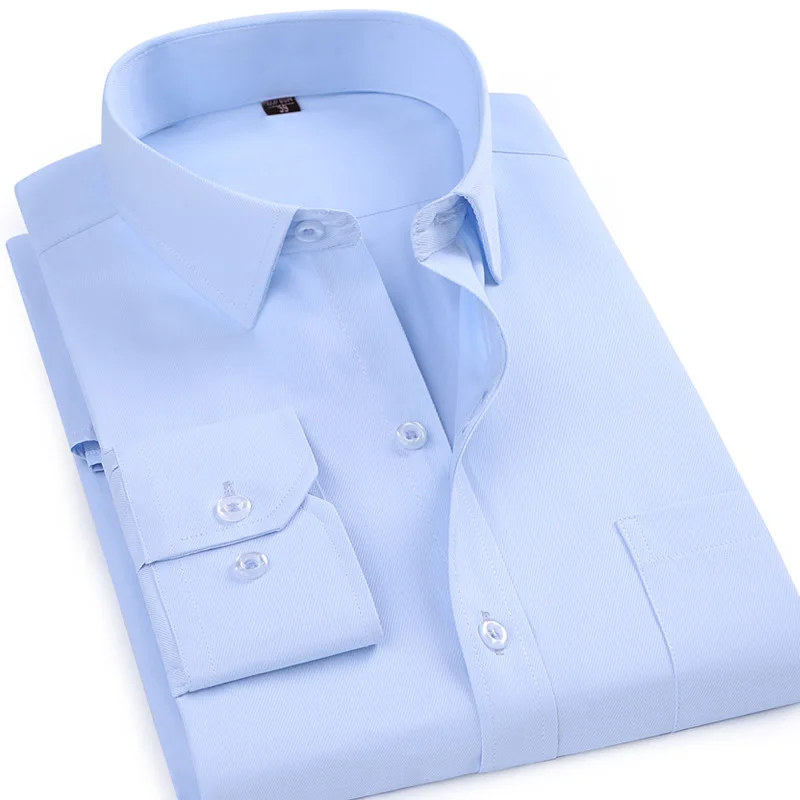 

Slim Fit Long Sve Pure Color irt Busin Casual Cuban Collar Polyester Fiber Mens irt Spring Summer Faion Trend