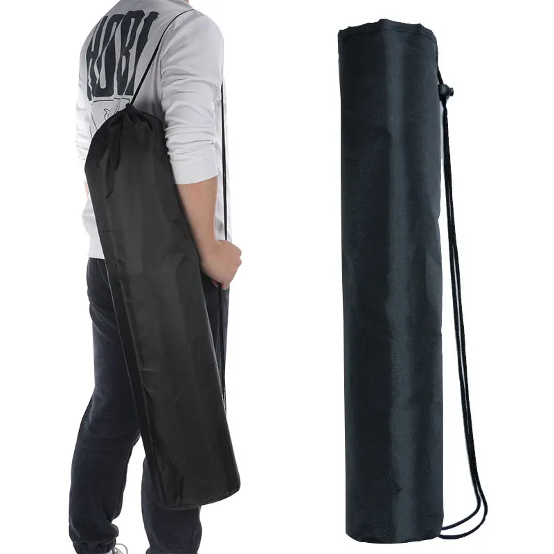 2Pcs Camp Picnic Chair Replacement Pole Storage Bag Foldable Carry with Strap Round Bottom Bundle Pocket Yoga Mat Organizer Bag