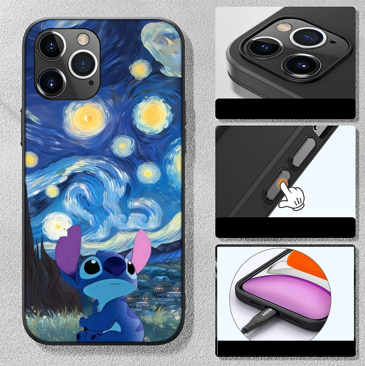 SO102 Lilo Stitch Cover Phone Case for Samsung Galaxy A41 A42 A71 A72 A73 J2 J4 J5 J6 J7 J8 A6 A7 A8 A9 Plus 2018 Prime Pro Core