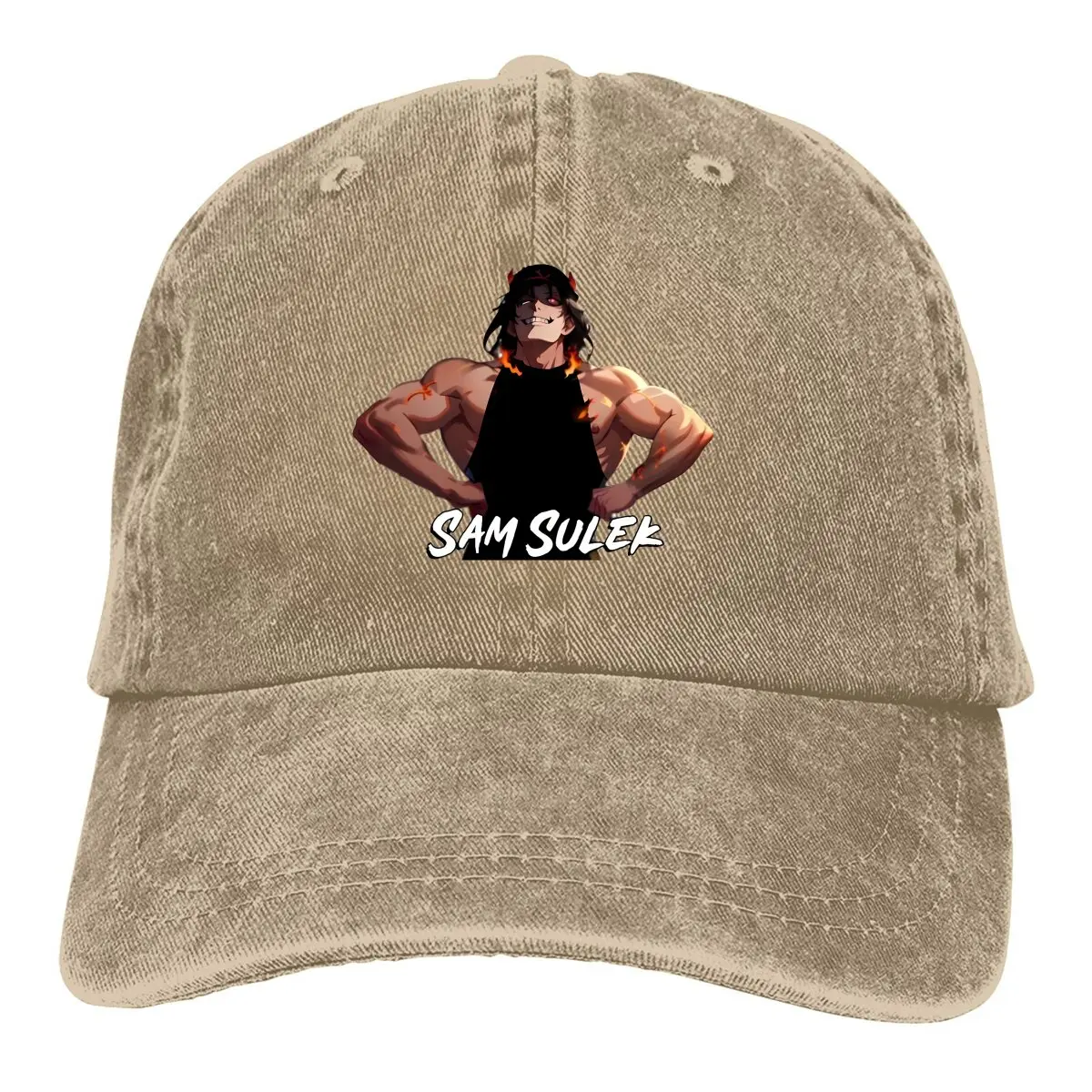 Washed Men's Baseball Cap Fanart Trucker Snapback Caps Dad Hat Sam Sulek Golf Hats