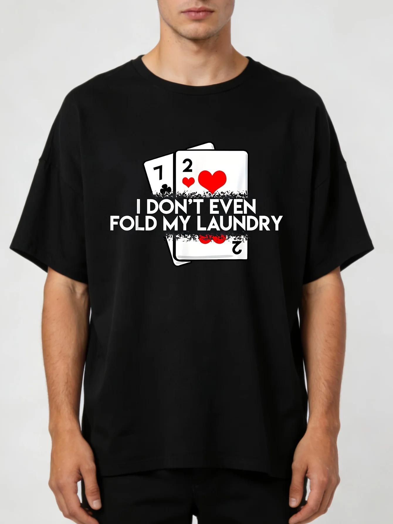 2026-top-picklocal-[presente-para-noite-de-poker]-1pc-camiseta-de-poker-engracada-'eu-nao-atordo-nem-meus-pratos'-design-de-cartas-100-acardia-a-suit