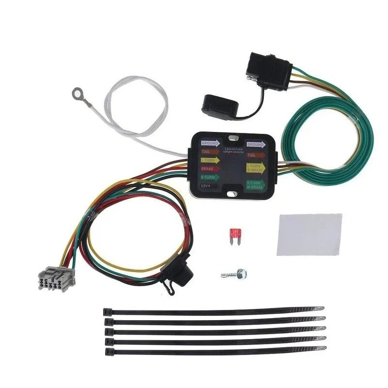 米国仕様05-10年式オデッセイ用4ピントレーラー配線ハーネス-56161-118438-43115