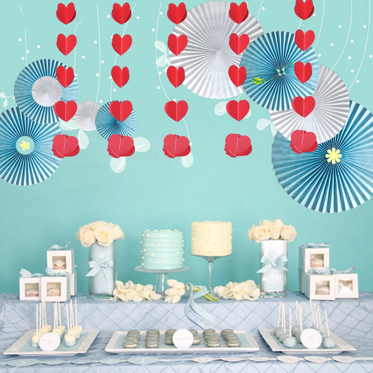 2 M Charm Decorate Decoración Baby Shower Para Niño Event Supplies Paper Garland