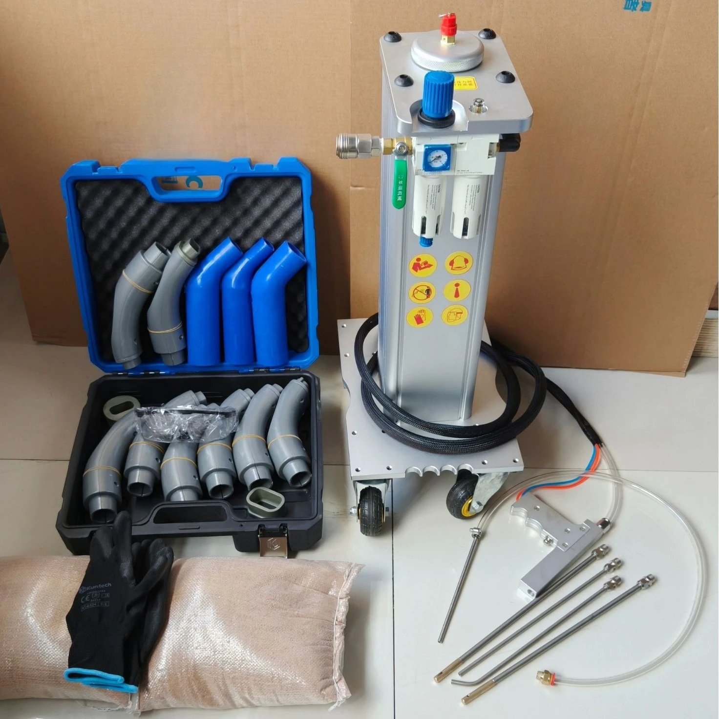High pressure walnut sand cylinder carbon deposit cleaning machine high pressure removal engine