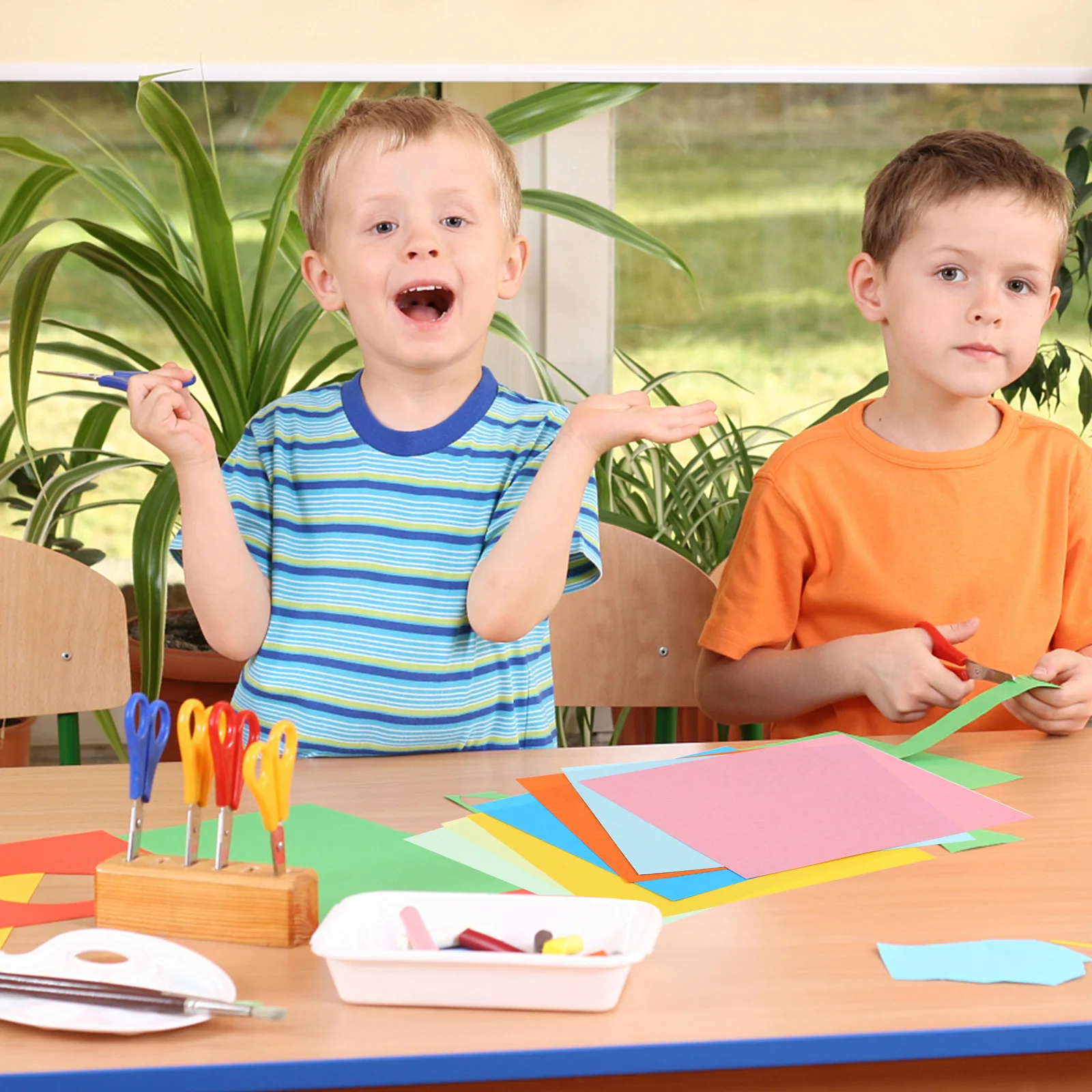 100 Folhas de Papel de Origami Colorido Sortido para Artesanato