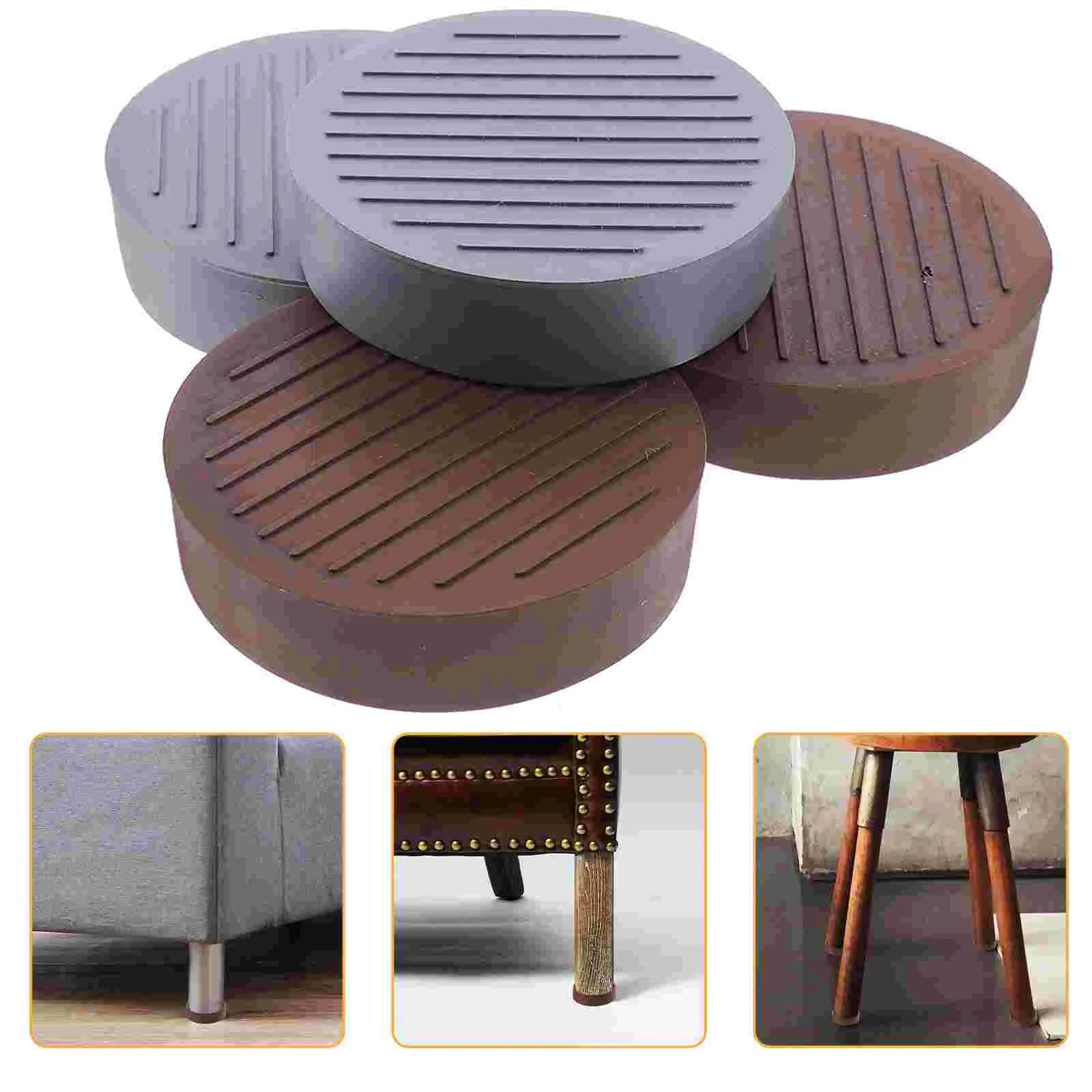 4 Pcs Furniture Caster Cups Multi-function Coasters Couch Stoppers Non-slip Replaceable Bed Accessories Supplies Compact