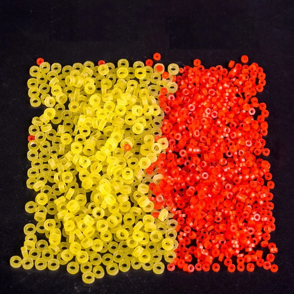 

5000pcs Elastic Fishing Rubber Bait Bands Latex Raw Material Red Blood Worm Baits Elastic Band Rubber Yellow Fishing Tools