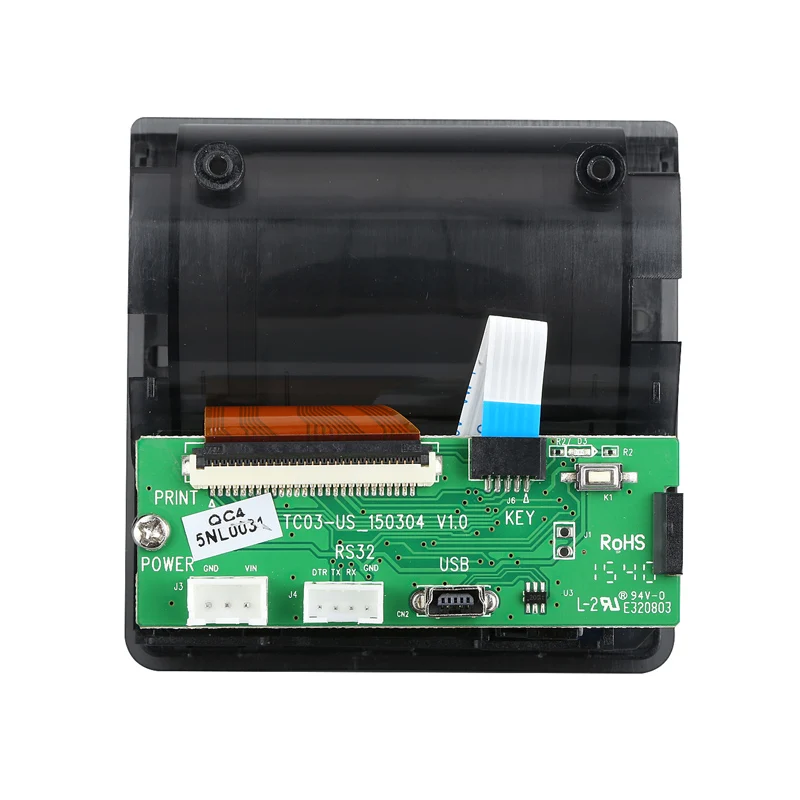 QR23 58MM 2inch Micro-Mini Embedded Thermal Printer RS232 TTL Panel Printer 5V 12V for Receipt Ticket Printing Android Lunix