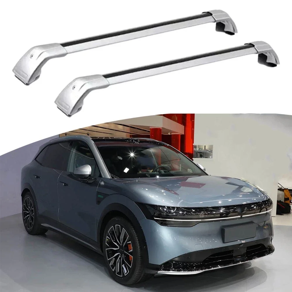2PCS Silver Cross Bar Fits For Zeekr 7x 2024 2025 2026 Roof Rail Luggage Kayak Bars