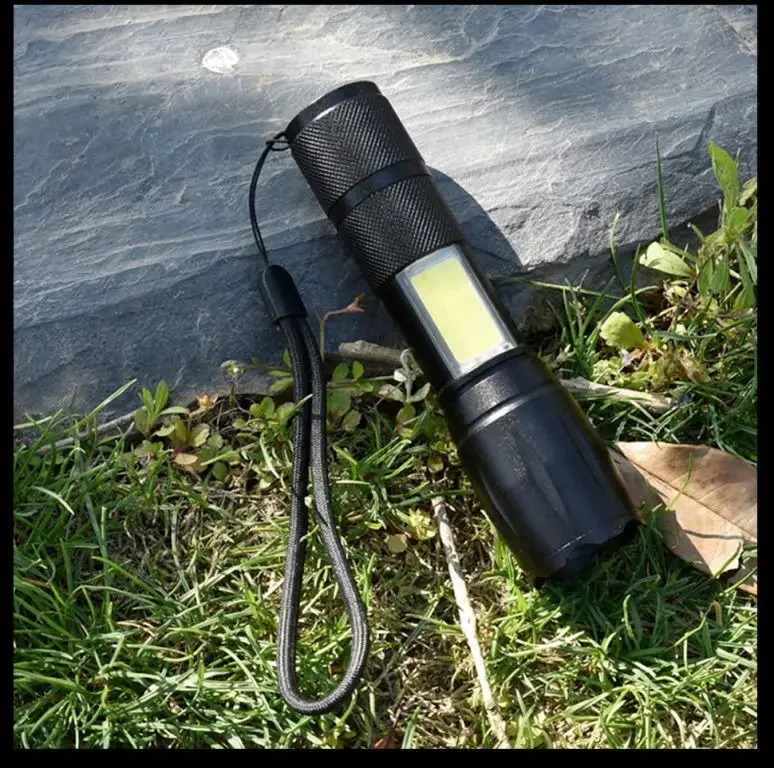 Lampe de poche LED zoomable, lampes de poche rechargeables, torches étanches, camping, randonnée, chasse, extérieur, injuste, 18650