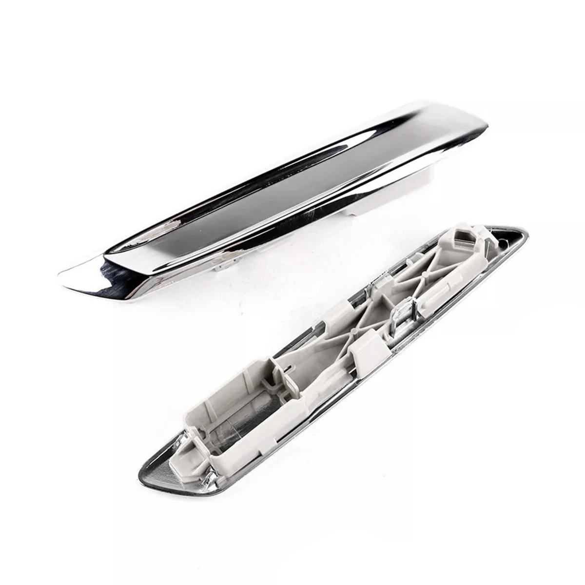 

1Pair Chrome Exterior Front Fender Trim Strip Cover for BMW F10 F11 2013-2016 Sedan 51137336645 51137336646 Left & Right